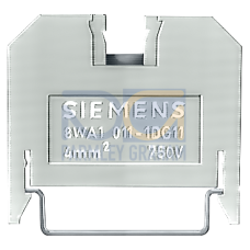 Through-type terminal thermoplast Screw terminal on both sides Single terminal, 6.5 mm Sz. 4