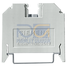 Through-type terminal thermoplast Screw terminal on both sides Single terminal, 8mm, Sz. 6