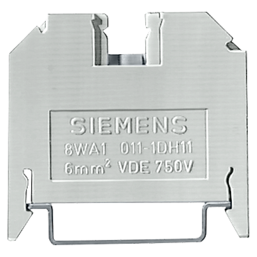 Through-type terminal thermoplast Screw terminal on both sides Single terminal, 8mm, Sz. 6