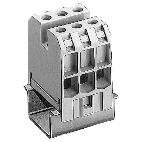 Through-type terminal thermoplast Screw terminal on both sides Block 3 terminals 30.2 mm, Size 16