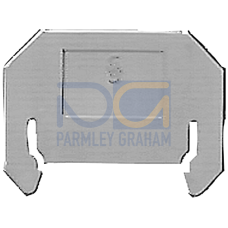 Intermediate plate for INSTA terminals size 2.5 and measuring transformer terminals size 6