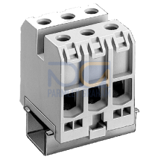 Through-type terminal thermoplast Screw terminal on both sides Block 3 terminals 48 mm, Sz. 35