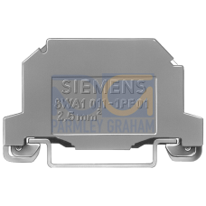 Through-type terminal thermoplast Screw terminal on both sides Single terminal, green-yellow, 6mm, 2