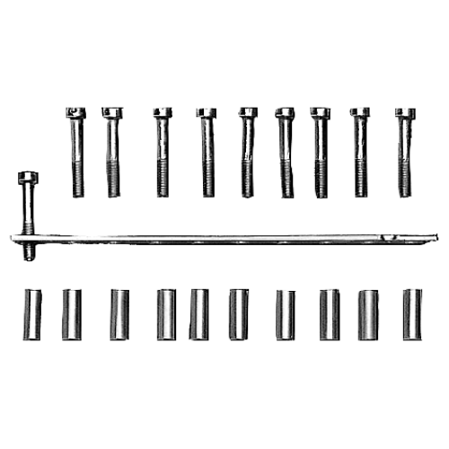 Link rail, not mounted for 10 terminals Sz. 6