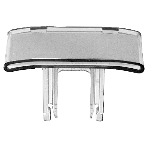 Labeling plate, for End retainers horizontal and vertical, H: 21 mm, W: 42 mm, white