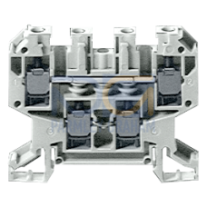 Two-tier terminal thermoplast connection on both sides 1-pole, beige, 6.5mm, Sz. 4 Dual connection