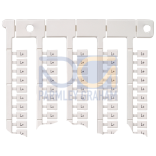inscription label, front, with Y, horizontal, terminal width: 5 mm, H: 7 mm, white