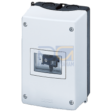 molded-plastic enclosure for surface mounting Degree of protection IP55 with N and PE terminal 72 mm