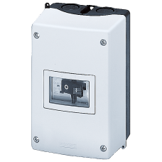 molded-plastic enclosure for surface mounting Degree of protection IP55 with N and PE terminal 54 mm