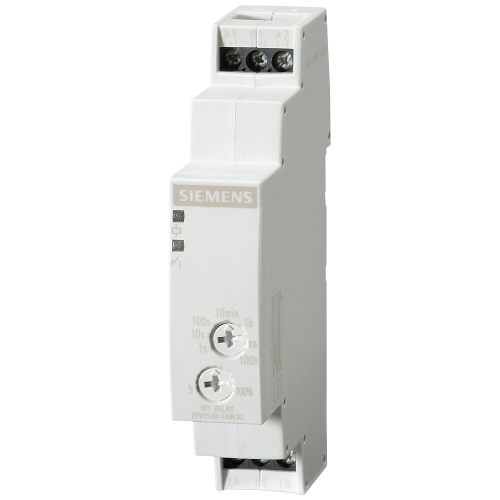 Timing relay, electronic OFF delay with control signal, 1 change-over contact 7 time ranges, 0.05 s.