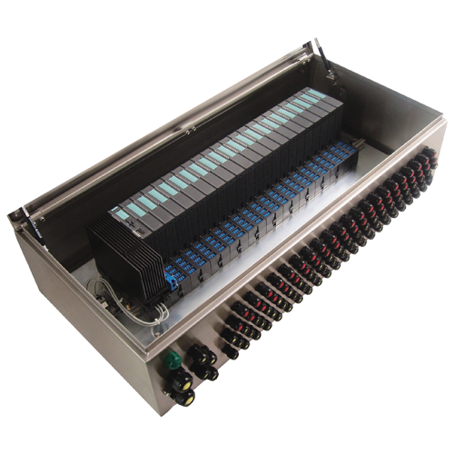 Ex-device made of stainless steel, IP65. with installation of the ET 200iSP components (these must b