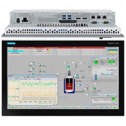 SIMATIC PCS 7 OS Client on basis of IPC477E (SSD); 22" touch (1920x1080) front USB Core I5-6442EQ; 4