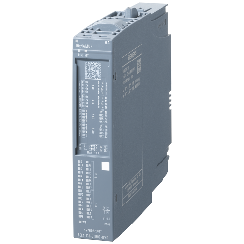 SIMATIC ET 200SP HA, digital input module, DI 16XNAMUR HA, suitable for terminal block H1, M1, color code CC01, channel diagnostics