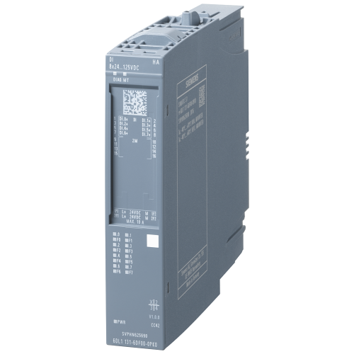 SIMATIC ET 200SP HA, digital input module, DI 8X24 ... 125VDC HA suitable for terminal block K0, color code CC42, channel diagnostics