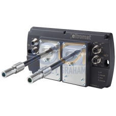 TRC3000 RSH-PN wedge mark sensor for 2 fiber-optic cables with RGB evaluation, integrated register control