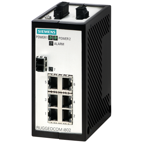 The RUGGEDCOM i802 is a compact, fully managed Ethernet switches designed to operate reliably in harsh industrial environments. managed or unmanage...