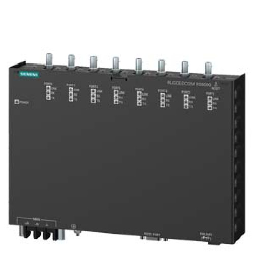 RUGGEDCOM RS8000H hardened, fully managed, Ethernet switches; 4 x 10/100BaseTX + 4 x 100BaseFX; 128-bit encryption; HI = 88-300 VDC / 85-264 VAC No power module 2 UM = Unmanaged none XX = Manufacturi