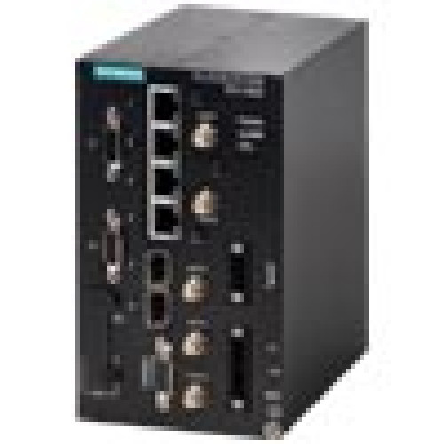 RUGGEDCOM RX1400 Rugged small form factor Ethernet switch and TCP/IP router with LTE and fiber optic WAN options, which enables secure, cost effective,  large scale deployment of communications and p