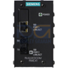 The RUGGEDCOM RMC41 is a 2-port unmanaged Ethernet switch that provides both copper-to-fiber media conversion as well as 10Mbps to 100Mbps speed conversion. Specifically designed to operate reliably