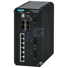 RUGGEDCOM RSG910C is a 10 port industrially hardened, fully managed Ethernet switch featuring integrated IEEE 1588 support for use in harsh industr...