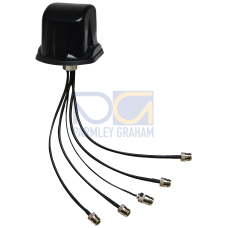 Antenna for LTE (4G), WLAN networks and GPS/GLONASS, omni-directional characteristics, 5 x N-Female
