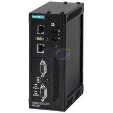 The RUGGEDCOM RS910 is an industrially hardened serial device server with an integrated, fully managed, Ethernet switch; 128-bit Encryption; 2 seri...