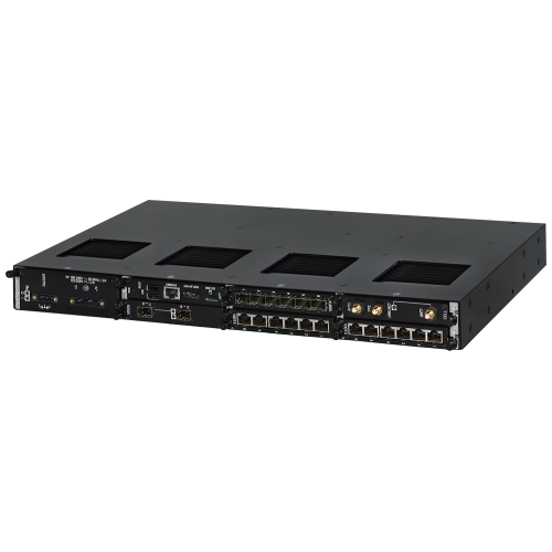 The RUGGEDCOM RX1536 is a rugged, modular layer 2 switch + layer 3 router that supports 1 replaceable power supply. Field replaceable line module o...