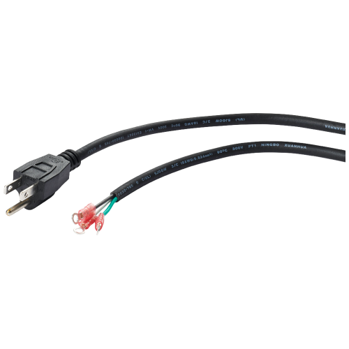 NEMA 5-15P plug with lugs for screwable terminal blocks, 6 ft.