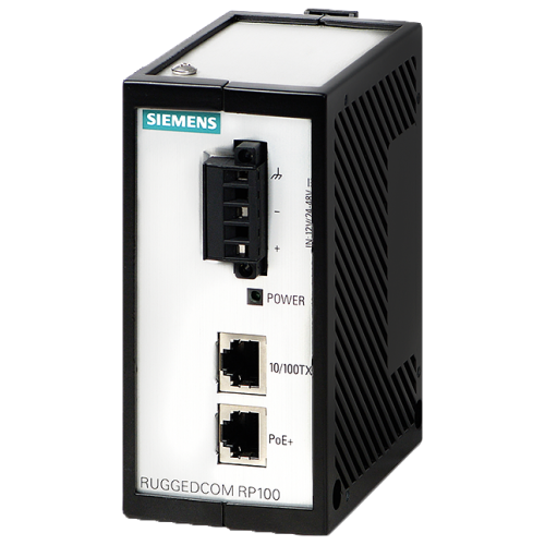 The RuggedCom RP100 provides the flexibility to power remote PoE devices using standard Cat5 cable.