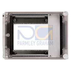 Front panel mounting enclosure IP65/NEMA 2 in ABS plastic for 19" insert (21 TE)