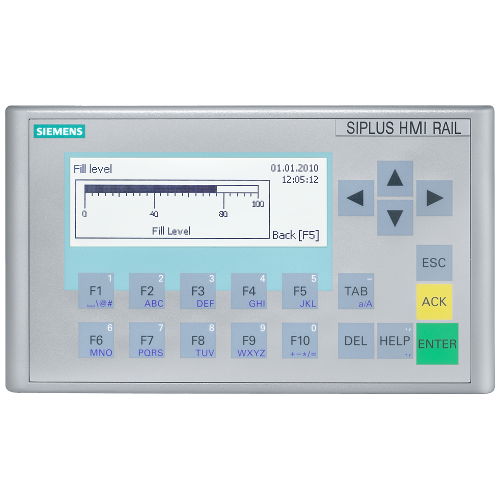 SIPLUS HMI KP300 Basic mono "3,6"" T1 RAIL -25 ... +55&deg;C T1" at 70&deg;C for 10 min with conformal coating based on 6AV6647-0AH11-3AX0 . Basic "Panel, key operation, 3"" FSTN" LCD display, Black/white,
