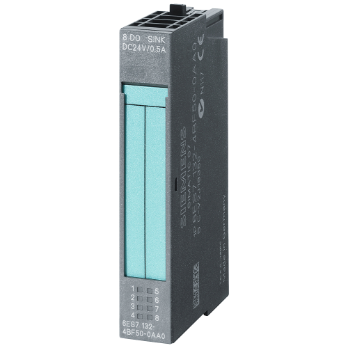 Electronics module for ET 200S, 8 DO Sink Output, 24 V DC/0.5 A, 15 mm width, 1 unit per packing uni