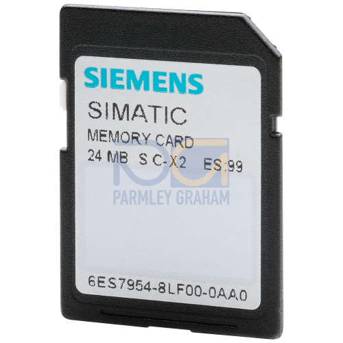 SIMATIC S7, MEMORY CARD FOR S7-1X00 CPU/SINAMICS, 3,3 V FLASH, 24 MBYTE