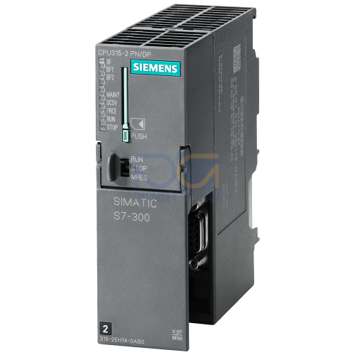 315-2PN/DP CPU, 384 KB, 1 x Interface MPI/DP, 1 x Ethernet Profinet (2 port Switch) (MMC Required)