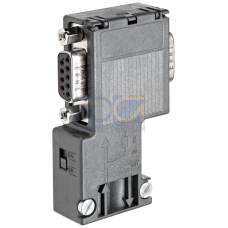 SIMATIC DP, Connection plug for PROFIBUS up to 12 Mbit/s 90° cable outlet, 15.8x 64x 35.6 mm (WxHxD), terminating resistor with isolating function, Wi