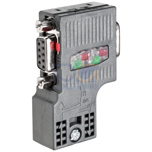 SIMATIC DP, Connection plug for PROFIBUS up to 12 Mbit/s 90Â° cable outlet, 15.8x 59x 35.6 mm (WxHxD