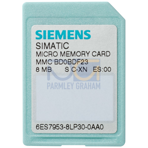 SIMATIC S7, Micro Memory Card for S7-300/C7/ET 200, 3, 3V Nflash, 4 MB