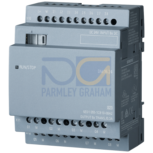 LOGO! DM16 24 - 24 V DC supply voltage, 8 digital Inputs 24 V DC, 8 digital outputs 24 V DC