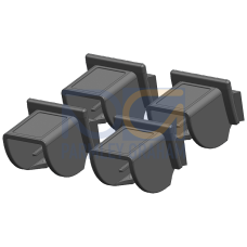 SIMATIC S7-1200, RJ45 strain-relief assembly, Single Port 4 units per packing unit