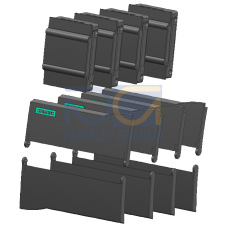 SIMATIC S7-1200, spare part Font flaps CPU 1211/1212 (CPU 1211/1212 front flap top /front flap botto