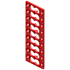 SIMATIC ET 200SP, 10 color identification labels, Color Code CC12, f&uuml;r PotDis-TB type P1, BR, red, for 18 Push-in terminals