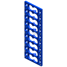 SIMATIC ET 200SP, 10 color identification labels, Color Code CC13, f&uuml;r PotDis-TB type P2, BR, blue, for 18 Push-in terminals