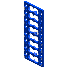 SIMATIC ET 200SP, 10 color identification labels, Color Code CC63, f&uuml;r PotDis-BU type P2, blue, for 16 Push-in terminals