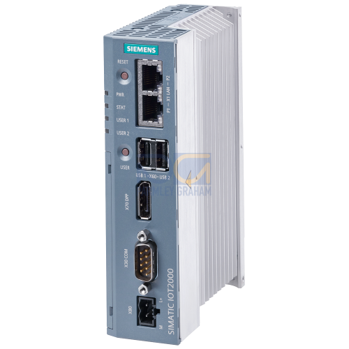 SIMATIC IOT2050, 2x Gbit Ethernet RJ45; Display port; 2x USB2.0, SD card slot, 24 V DC industrial power supply