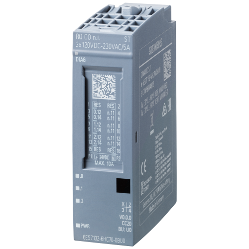 SIMATIC ET 200SP RQ 3x120VDC-230VAC/5A CO n.i. ST Changeover contact, non-floating