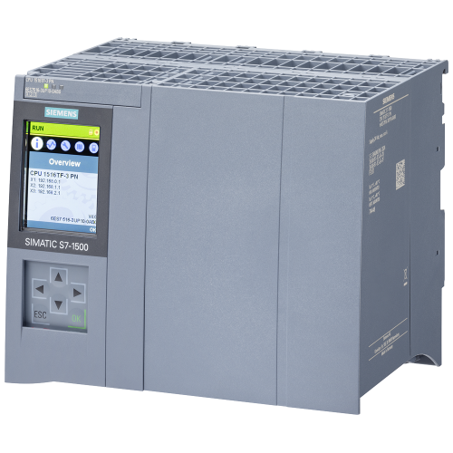 SIMATIC S7-1500TFCPU 1516TF-3 PN,  3 MB for work / 25 MB for data, 1st interface: PROFINET IRT with 2-port switch, 2nd interface: PROFINET IRT with 2-port switch, 3rd interface: PROFINET