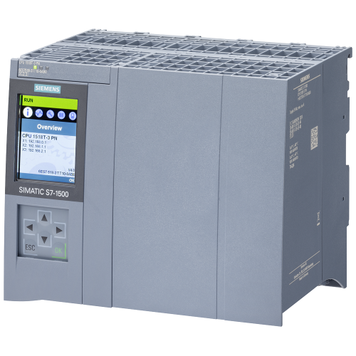 SIMATIC S7-1500TCPU 1518T-3 PN,  18 MB for work / 150 MB for data, 1st interface: PROFINET IRT with 2-port switch, 2nd interface: PROFINET IRT, with 2-port switch, 3rd interface: PROFINET
