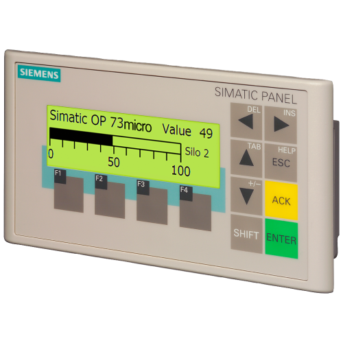 SIMATIC Operator Panel OP 73micro for SIMATIC S7-200 3" LC display, graphics-capable, backlit config