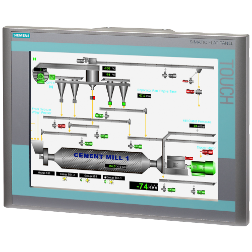 SIMATIC Flat Panel pro 15-inch Touch TFT screen with 1024x 768 pixels resolution for 24 V DC and 120