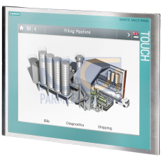 SIMATIC MP 277 10" Touch Stainless steel front, continuous decorative film, retentive memory Degree